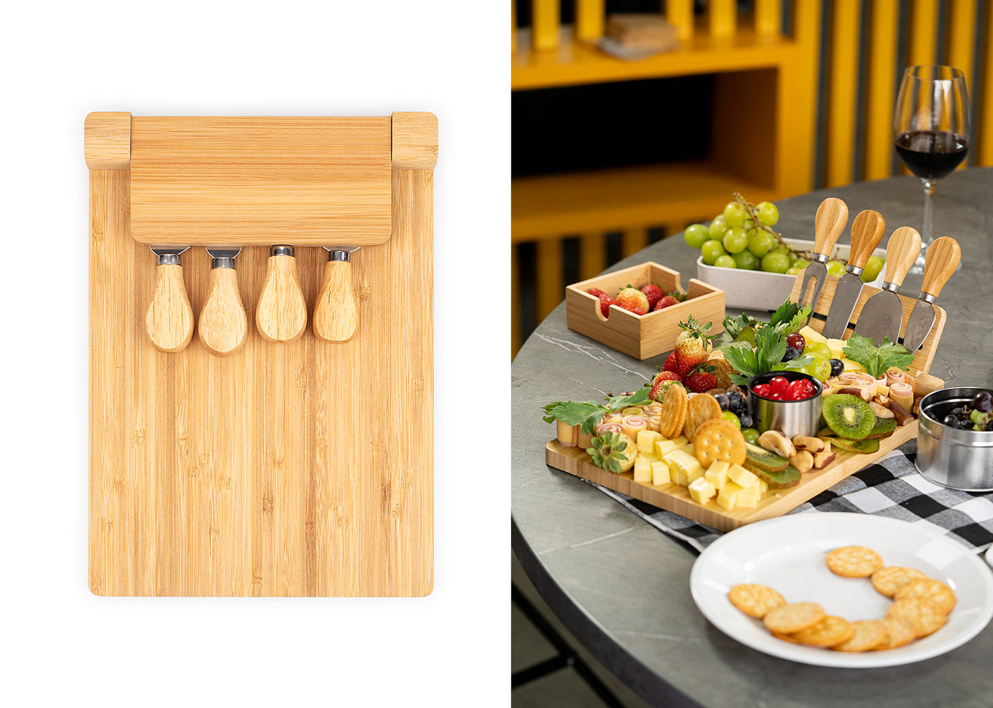 Tabla para quesos Bambú Gouda